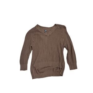 SOHO New York & Company Jeans Brown Knit Sweater - Size S